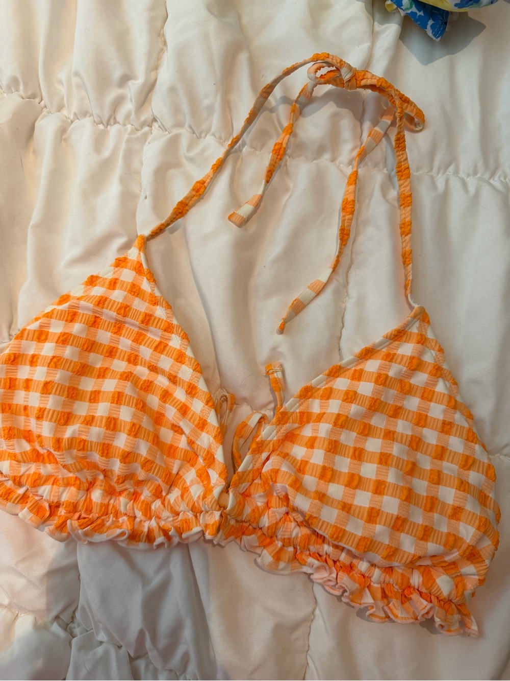 Wild fable orange bathing suite top